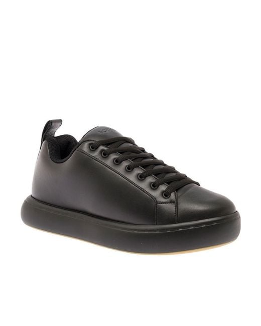 Bottega Veneta Black Tennis Lace-Up Sneakers for men