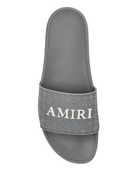 Amiri White Ma Quad Pool Slides for men
