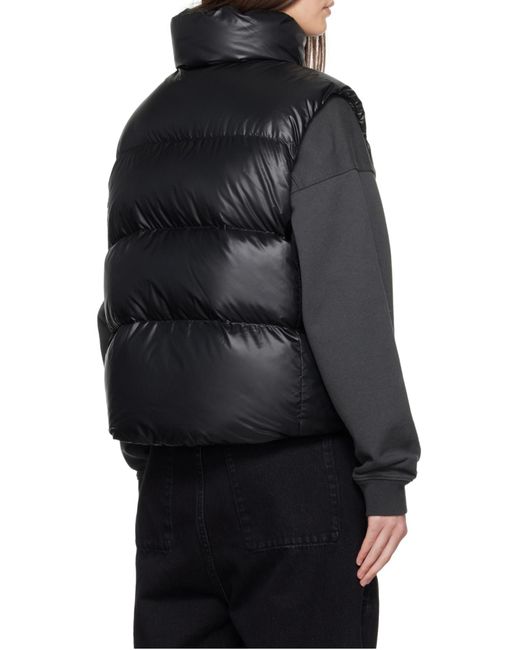 Canada Goose Black Cypress Logo-Patch Zipped Puffer Gilet