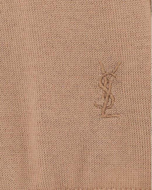 Saint Laurent Natural Turtleneck Knitted Jumper