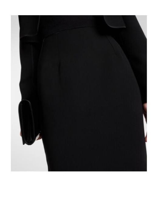 Maticevski Black Tuberose Maxi Skirt