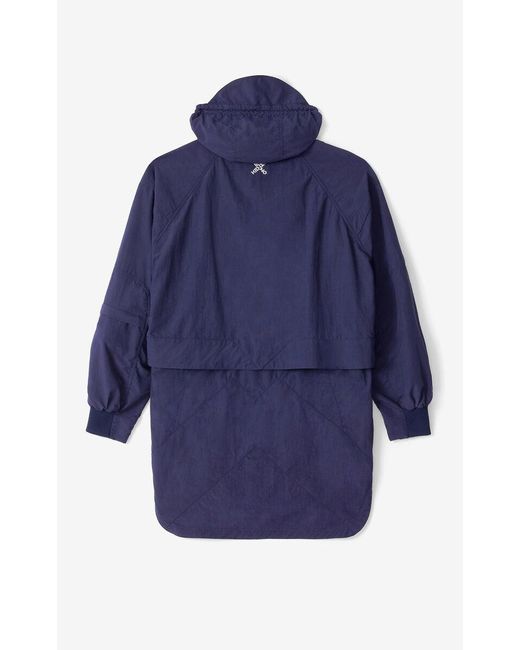 KENZO Blue Sport Little X Parka Coat