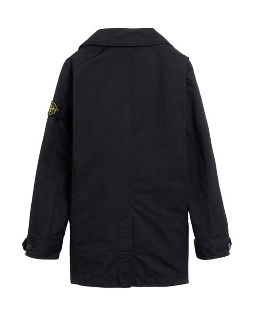 Stone Island Blue Compass Patch Padded Jacket for men