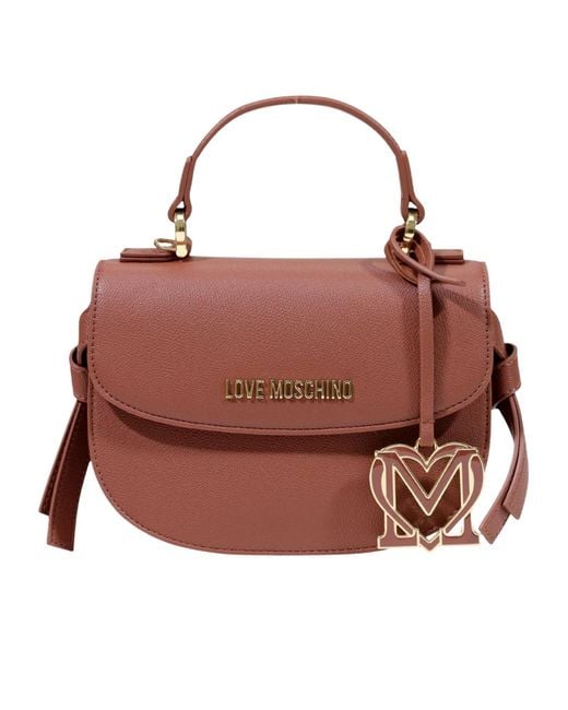 Moschino Red Flap Shoulder Bag