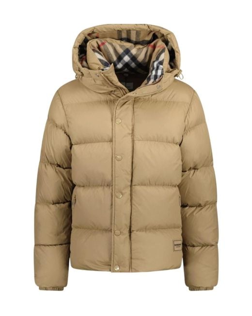 Burberry Natural Long-Sleeved Down Jacket for men