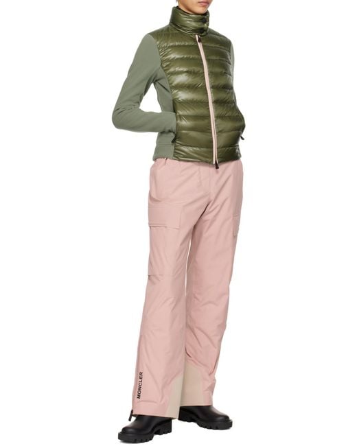 Moncler Green High Neck Quilted Jacket