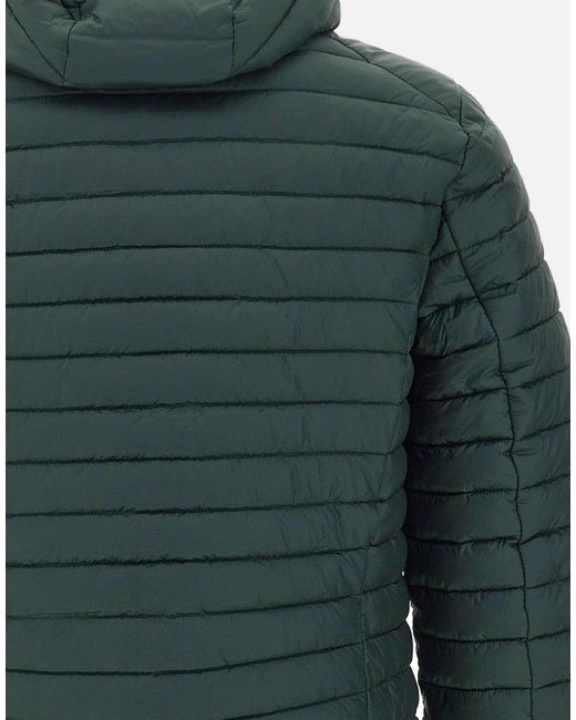 Save The Duck Green Donald Hooded Down Jacket for men
