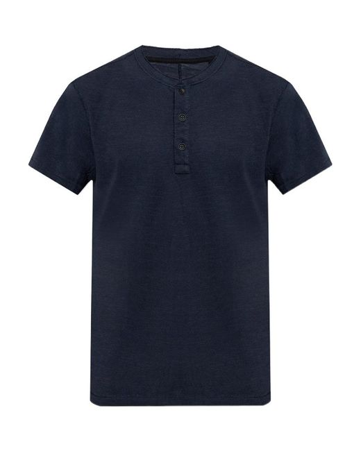 Rag & Bone Blue Item O-Neck Short-Sleeved T-Shirt for men