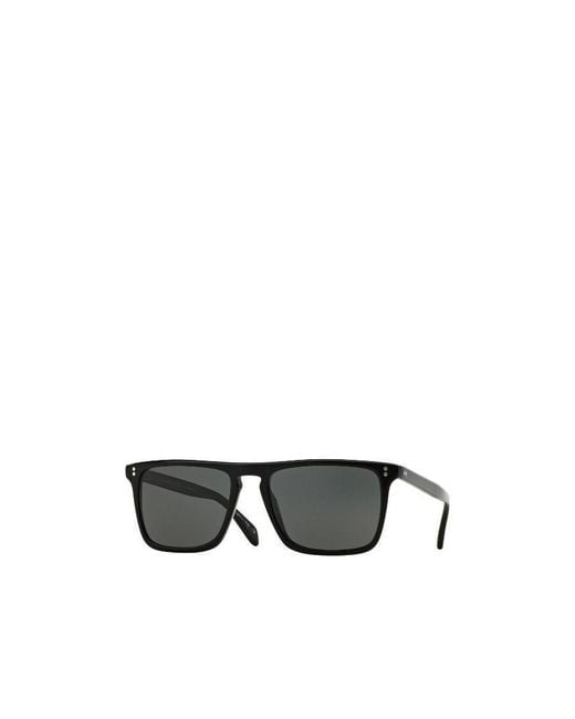 Oliver Peoples Black Geometric Sunglasses for men