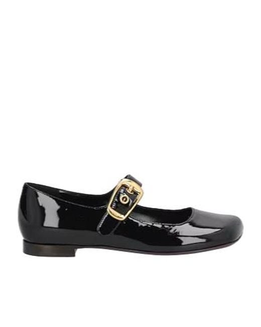 Chloé Black Mary Jane Flat Shoes