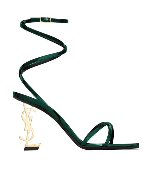 Saint Laurent Metallic Opyum High-Heeled Sandals