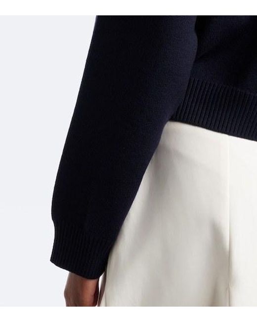 Rohe Blue Wool-Blend Cardigan
