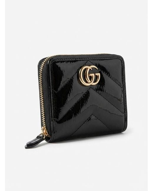 Gucci Black Gg Marmont Mini Wallet