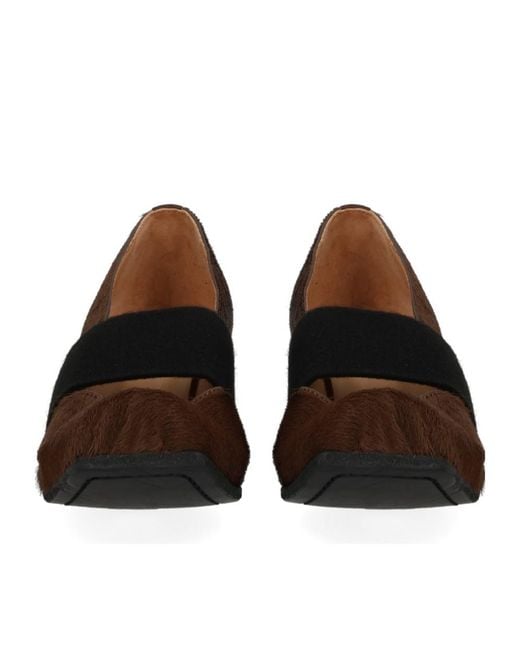 Uma Wang Brown Strappy Ballet Shoes