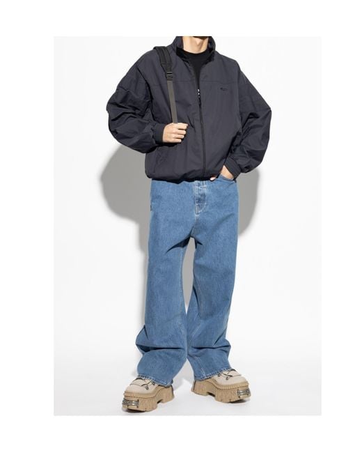 Vetements Blue High-Waisted Baggy Jeans for men