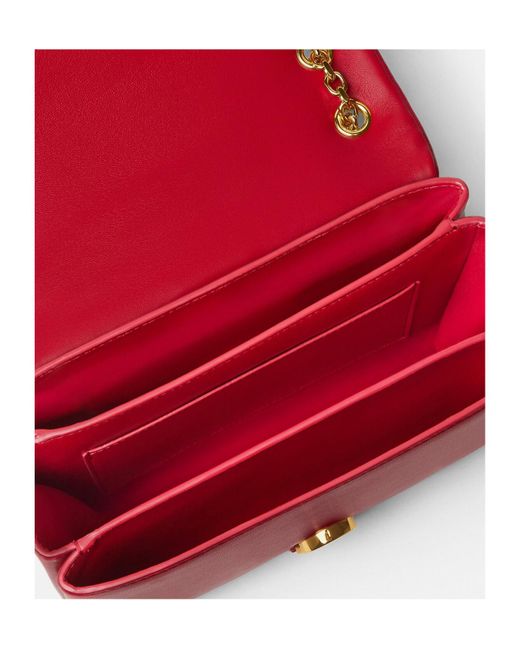 Versace Red Chain-Linked Shoulder Bag
