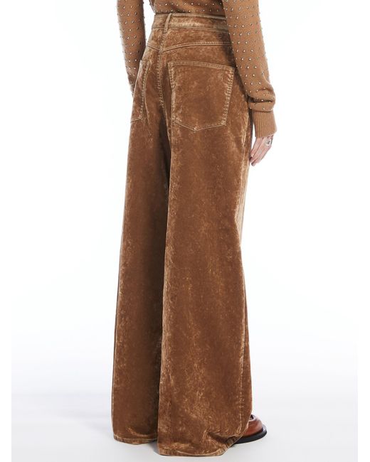 Sportmax Brown Wilson Wide-Leg Trousers