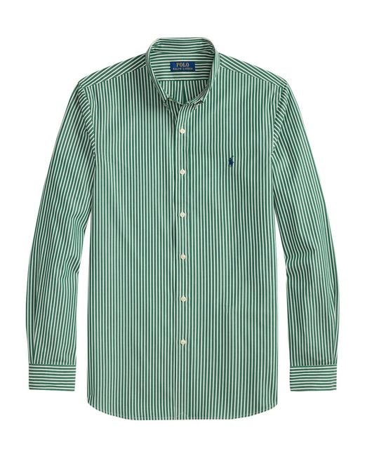 Polo Ralph Lauren Green Striped Long-Sleeved Shirt for men