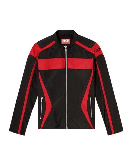 DIESEL Red J-Adam-Pdai Zip Jacket for men