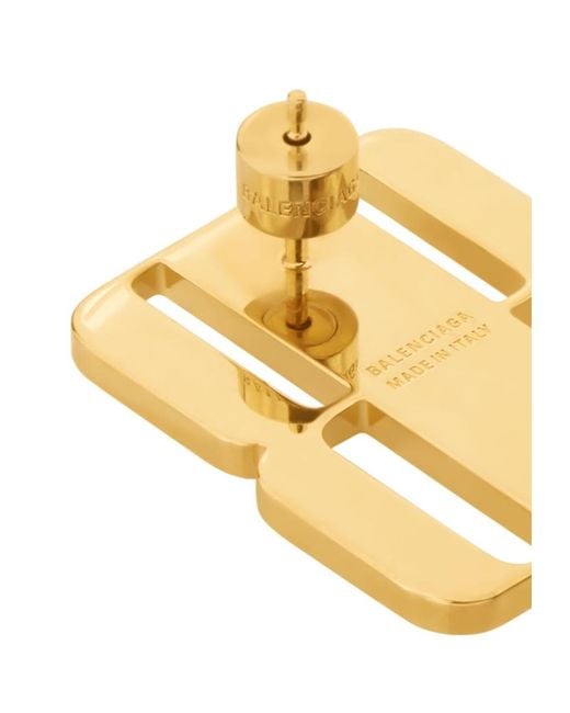 Balenciaga Metallic Nano Stud Earrings