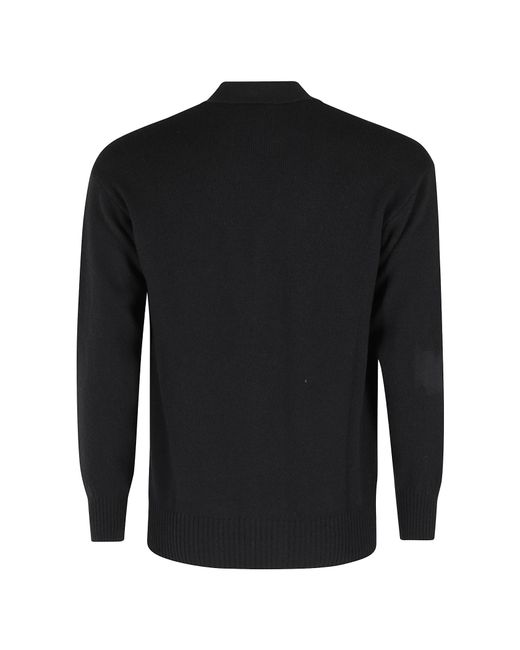 Gran Sasso Black Buttoned Cardigan Knitwear for men