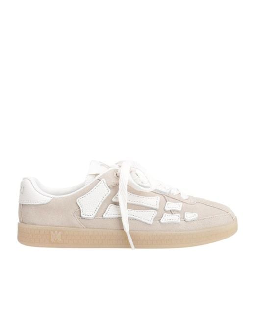 Amiri White Pacific Bones Almond Toe Sneakers