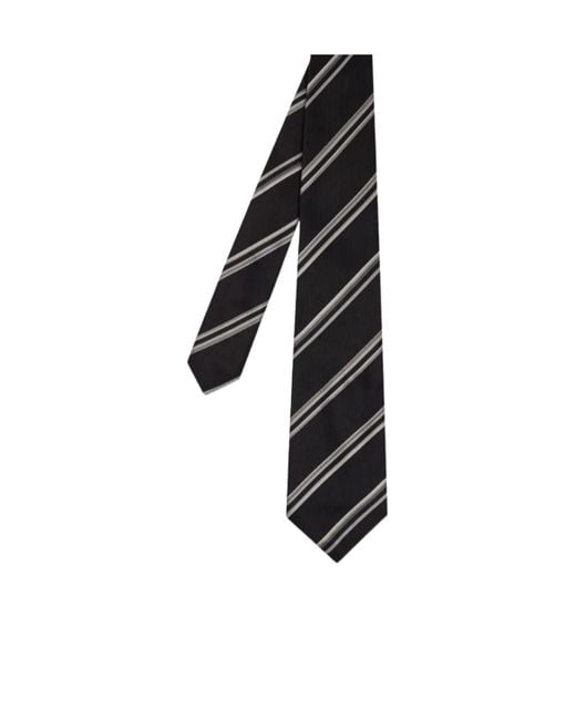 Paul Smith Black Striped Tie for men