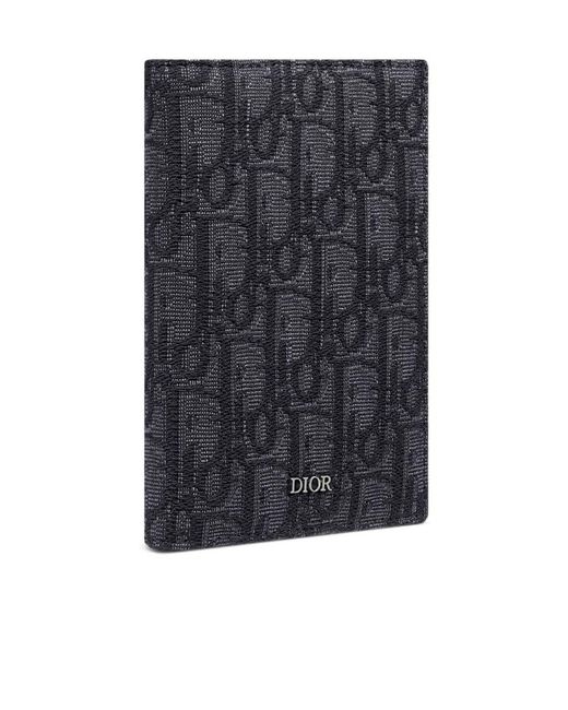 Dior Black Passport Cover for men
