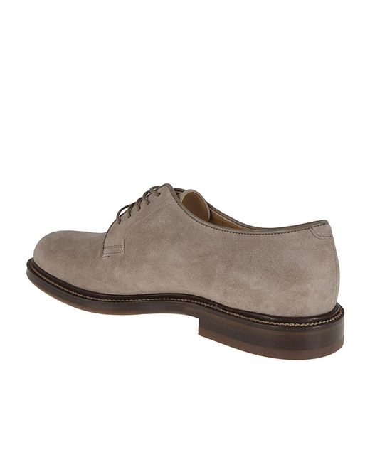 Brunello Cucinelli Brown Pair Of Laced Shoes for men