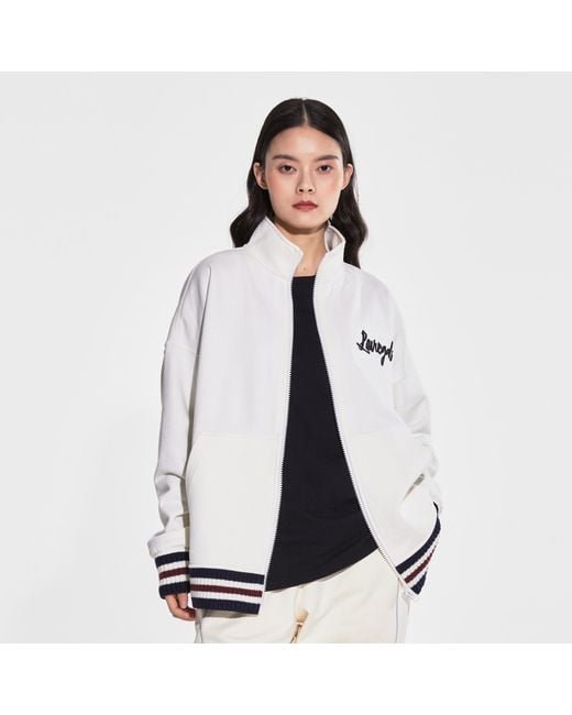 LIU REGALI White Long-Sleeved Logo Casual Jacket
