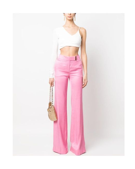 Tom Ford Pink Wide Leg Pants