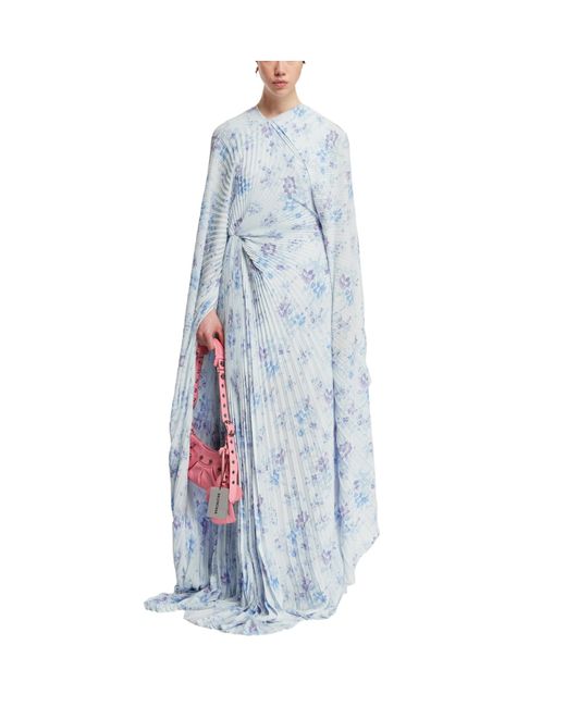 princess polly baby blue dress BALENCIAGA SILK DRESS BOHO OLDMONEY GLAM Y2K AVANT main image 0
