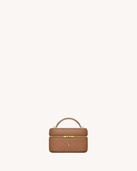 Saint Laurent White Gaby Vanity Bag