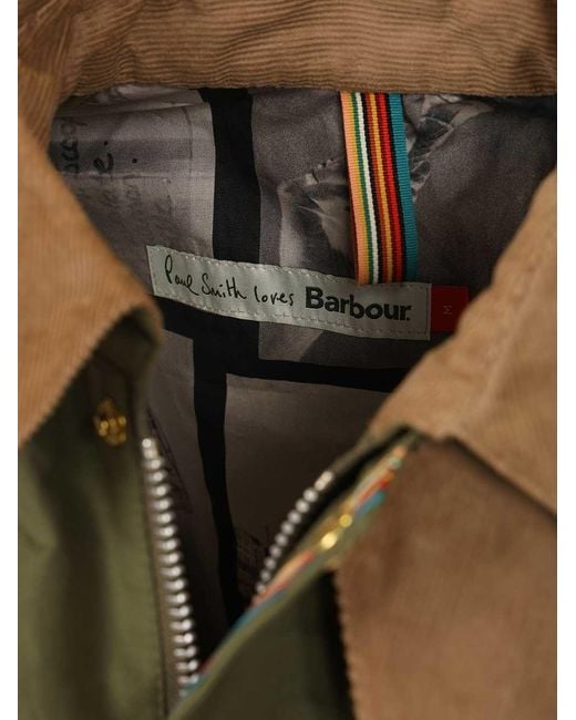 Barbour Green X Paul Smith Sugarlump Bedale Casual Jacket for men
