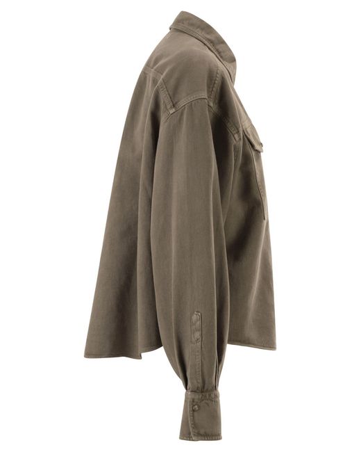 Brunello Cucinelli Green Shirt