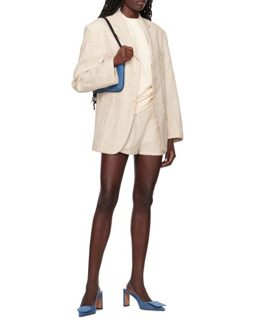Jacquemus Blue Circle Square Pumps