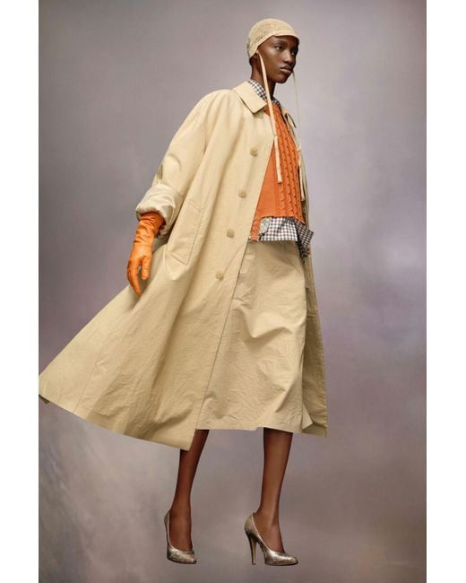 Maison Margiela Natural Single-Breasted Midi Trench Coat for men