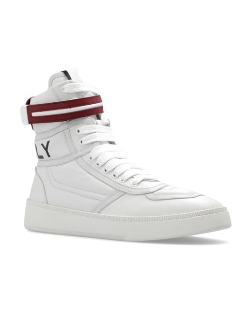 Bally White Round Head High Upper Board Shoes for men