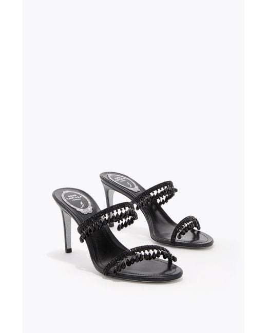 Rene Caovilla Multicolor Chandelier Crystal-Embellished Sandals