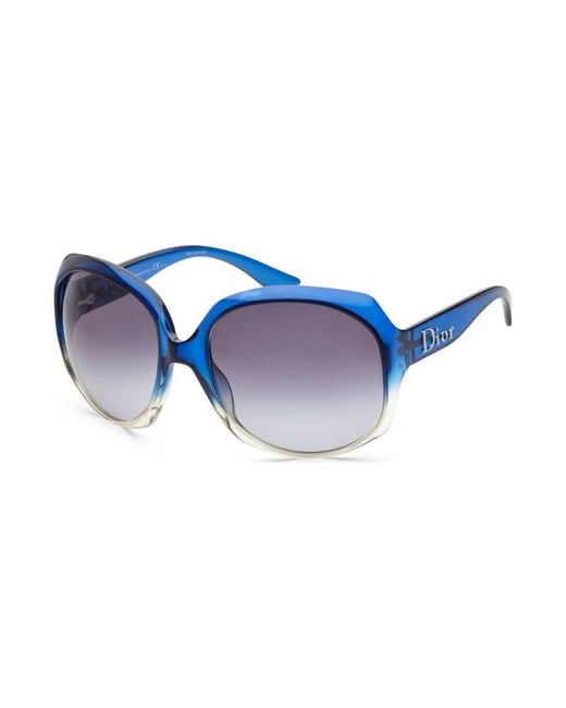Dior Blue Logo Full-Frame Sunglasses