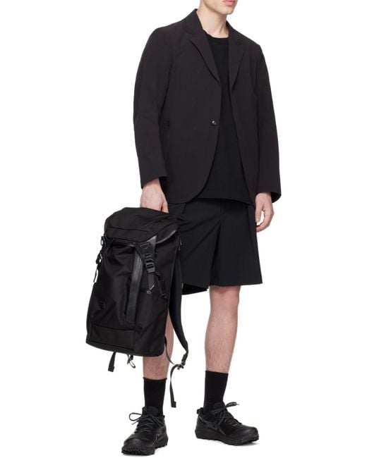 Master Piece Black Logo Backpack for men