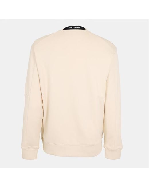C P Company Natural Lens Crew-Neck Sweatshirt for men
