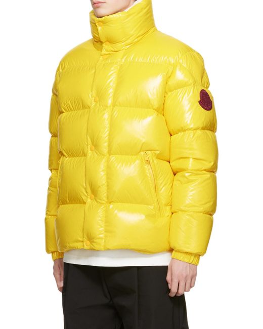 Moncler Yellow 1952 Long-Sleeved Padded Jacket for men