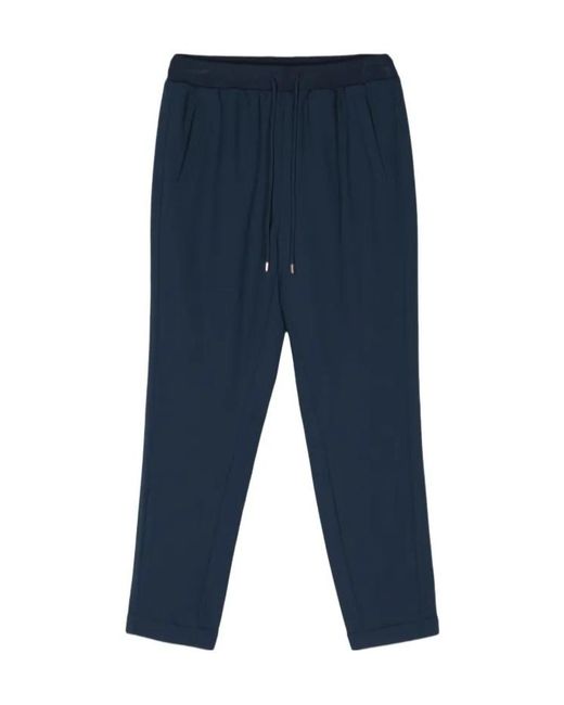 Liu Jo Blue Mid-Rise Tapered Trousers