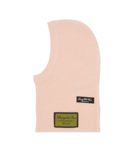 MM6 by Maison Margiela White Access Labels Story Gauge 7 Balaklava Hat