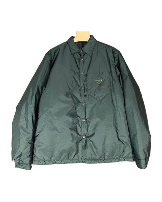 Prada Green Light Re-Nylon Shirt for men