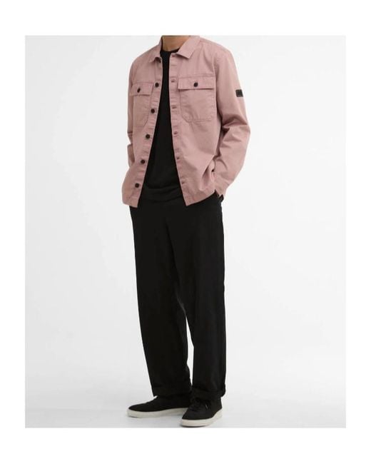 Barbour Pink Arlo Overshirt for men