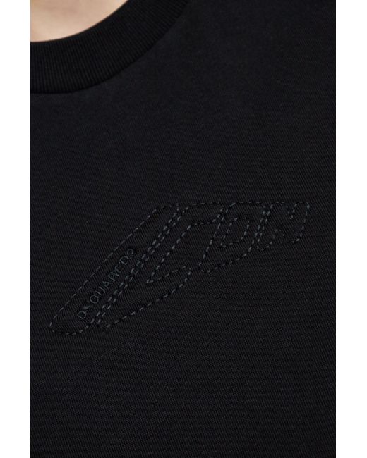 DSquared² Blue Cotton Sweatshirt
