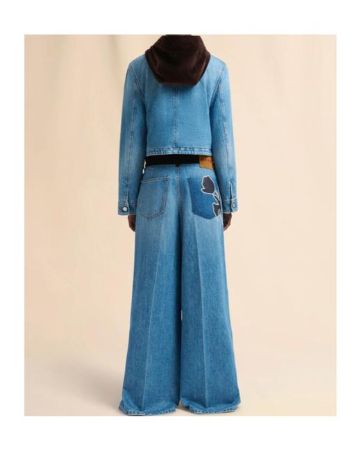 Marni Blue Wide Leg Jeans