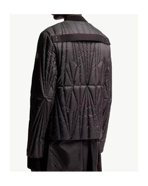 Moncler Black Moncler Rick Owens Geocamo Flight Down Bomber Jacket for men